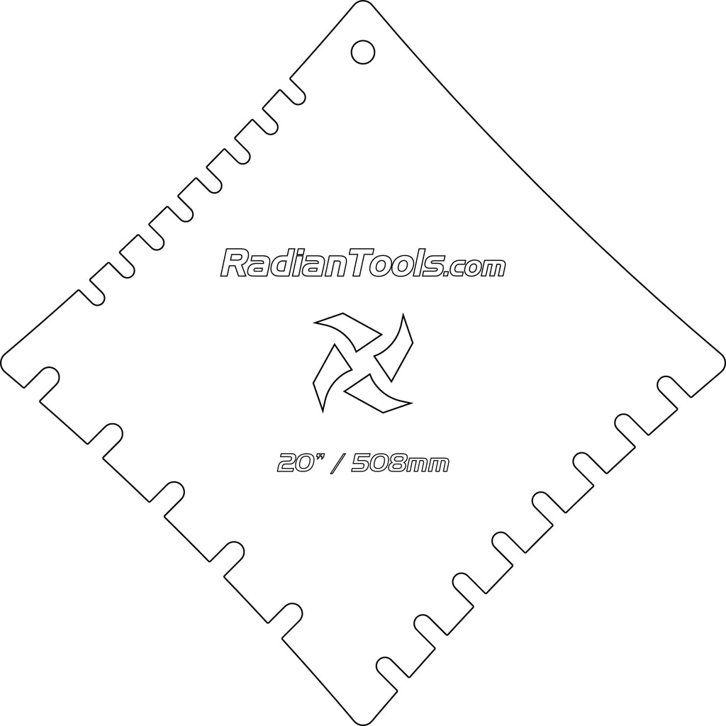 Fretboard Radius Gauges - Set of 7