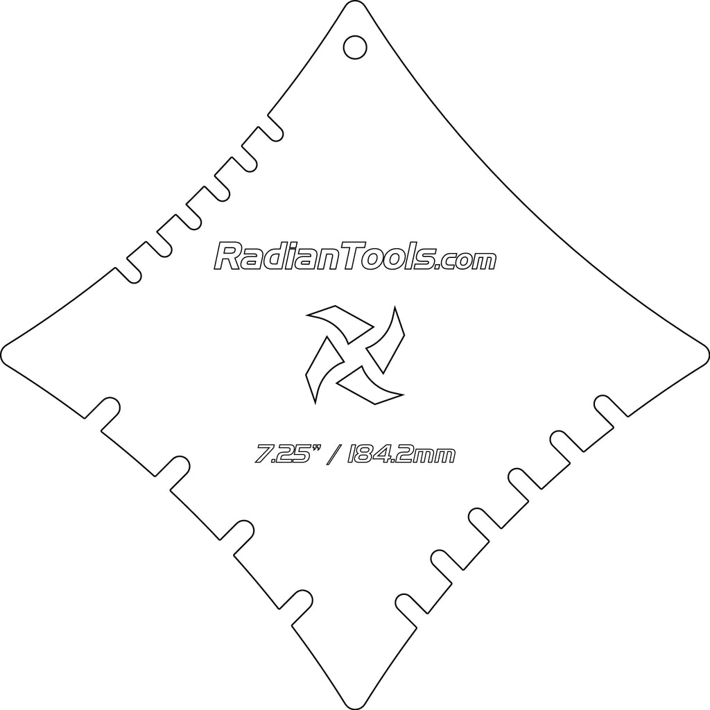 Fretboard Radius Gauges - Set of 7