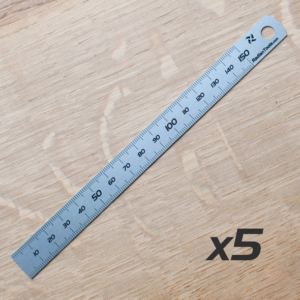 5X 150mm Steel Rules - Save £5