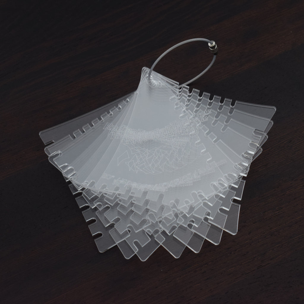 Fretboard Radius Gauges - Set of 7