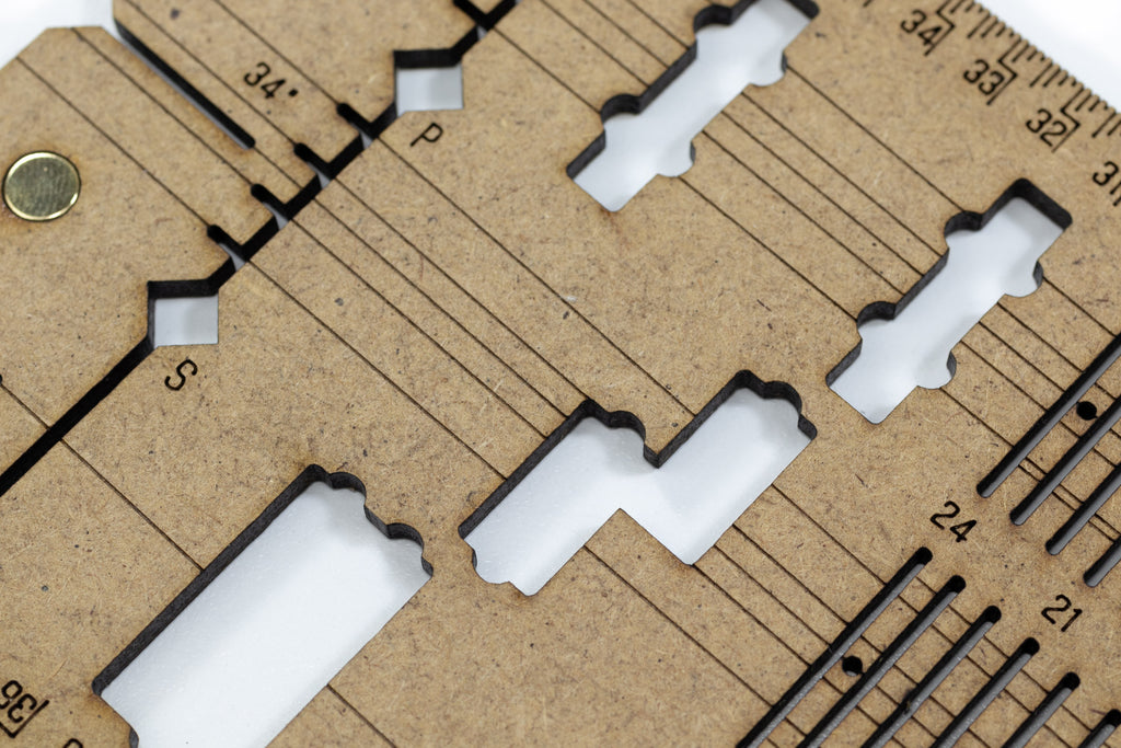 Bass Guitar Design Template - 1:4 Scale