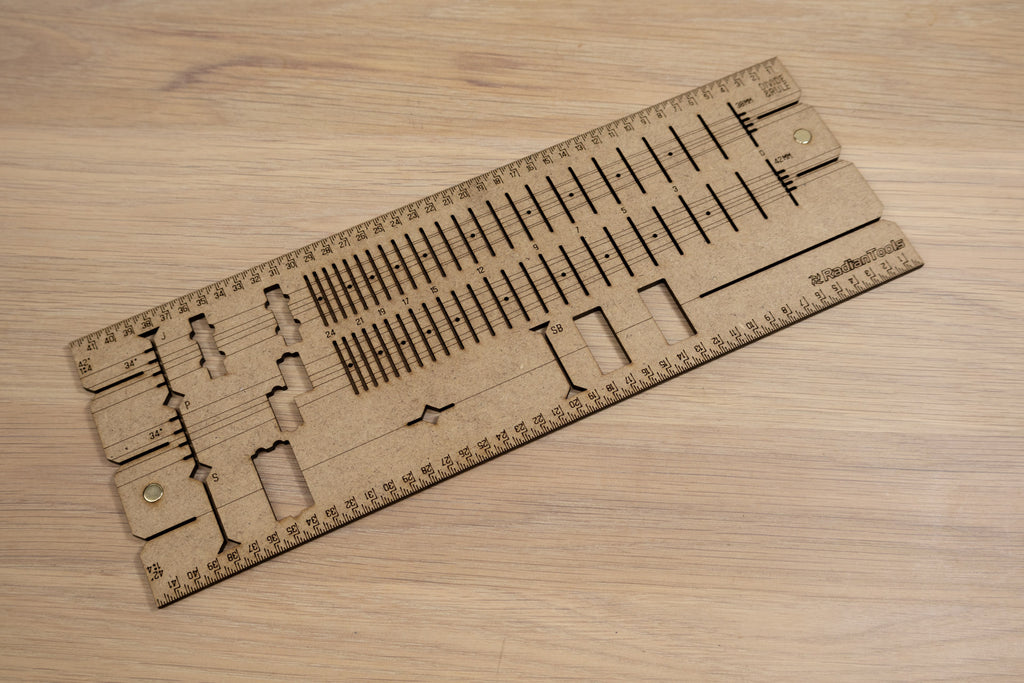 Bass Guitar Design Template - 1:4 Scale