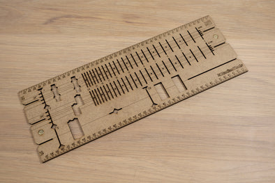 Bass Guitar Design Template - 1:4 Scale