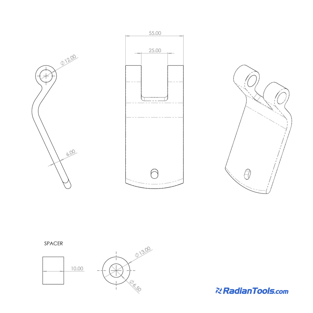 Yamaha Tenere 700 TFT Dash Stabiliser - 3D Printable