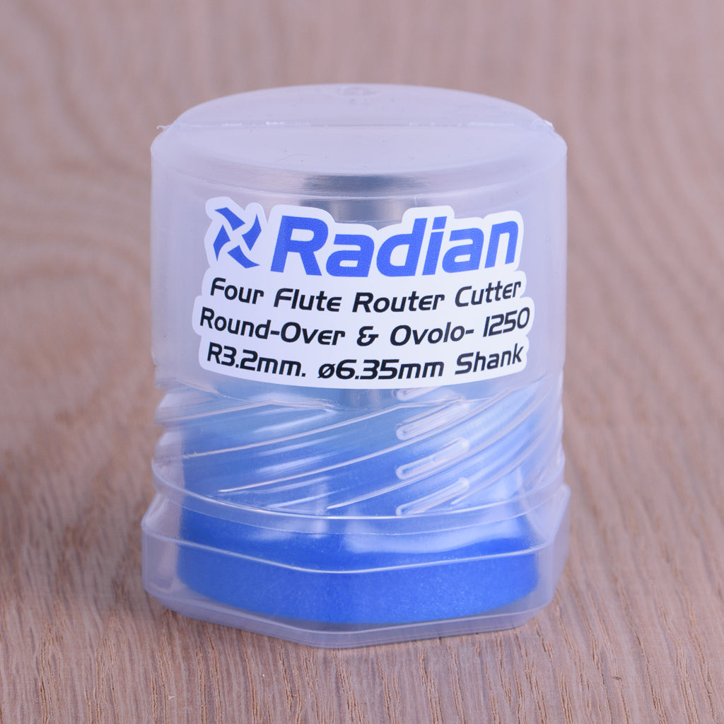 4 Flute Roundover / Ovolo Bit R3.2mm - 1/4" Shank