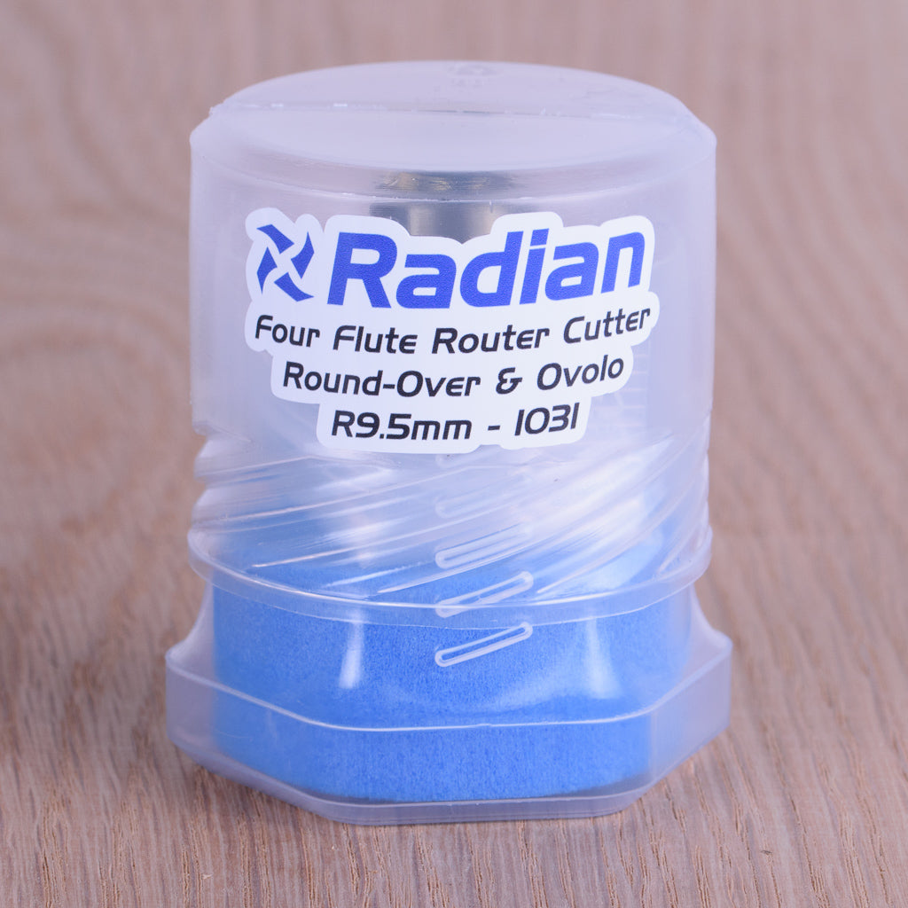 4 Flute Roundover / Ovolo Bit R9.5mm - 1/2" Shank