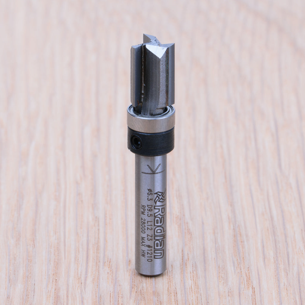 3 Flute Plunging Trimmer Ø9.5 x 12mm - 1/4" Shank