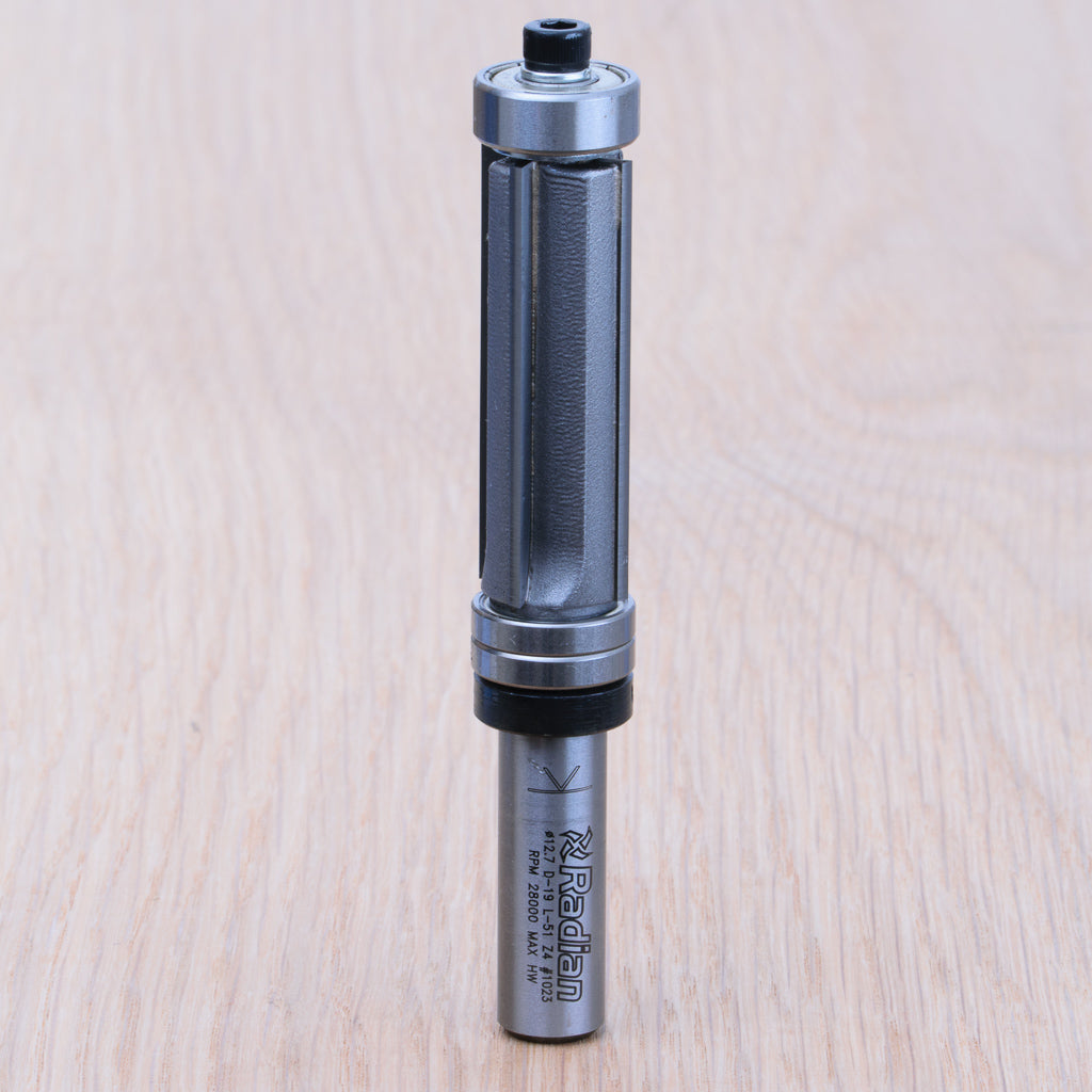 4 Flute Trimmer Ø19 x 51mm - 1/2" Shank