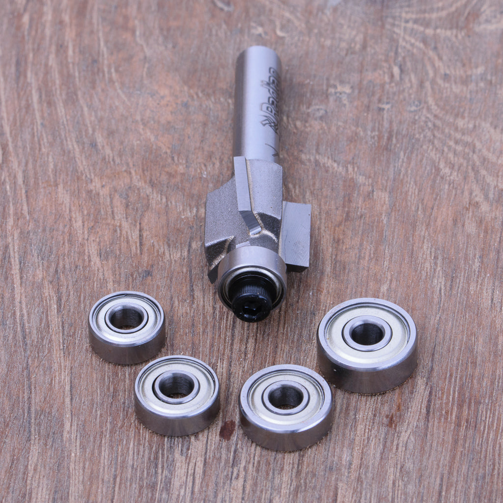 3 Flute Rebate Set 1.0, 1.5, 2.0, 2.5, 3.0mm - 1/4" Shank