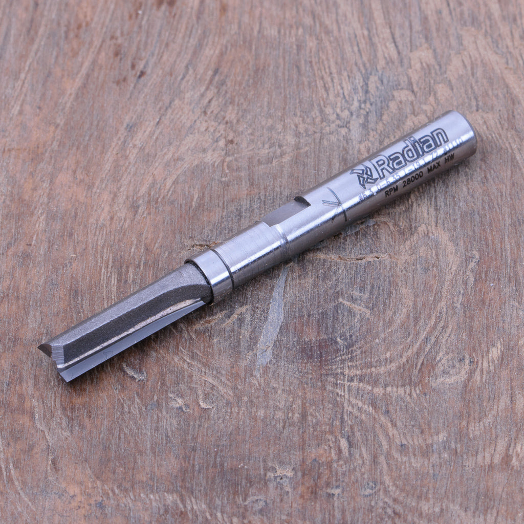 2 Flute Plunging Trimmer Ø6.35 x 19mm - 1/4" Shank