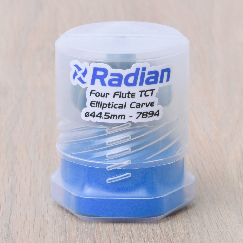 4 Flute Elliptical Carve Nose Guide Bit Ø44.5mm - 1/2" Shank