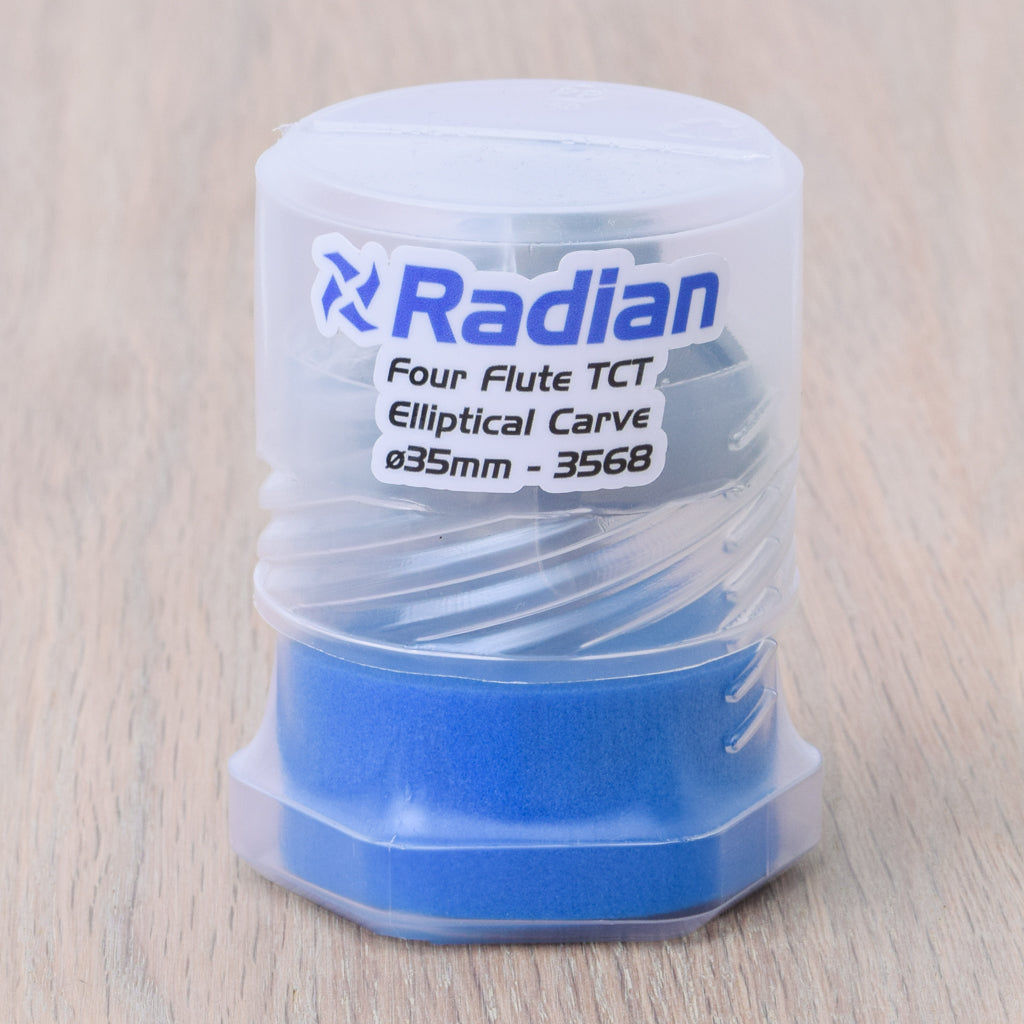 4 Flute Elliptical Carve Top Guide Bit Ø35mm - 1/2" Shank