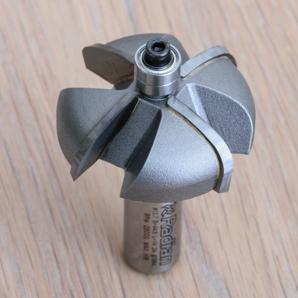 4 Flute Elliptical Carve Nose Guide Bit Ø44.5mm - 1/2" Shank