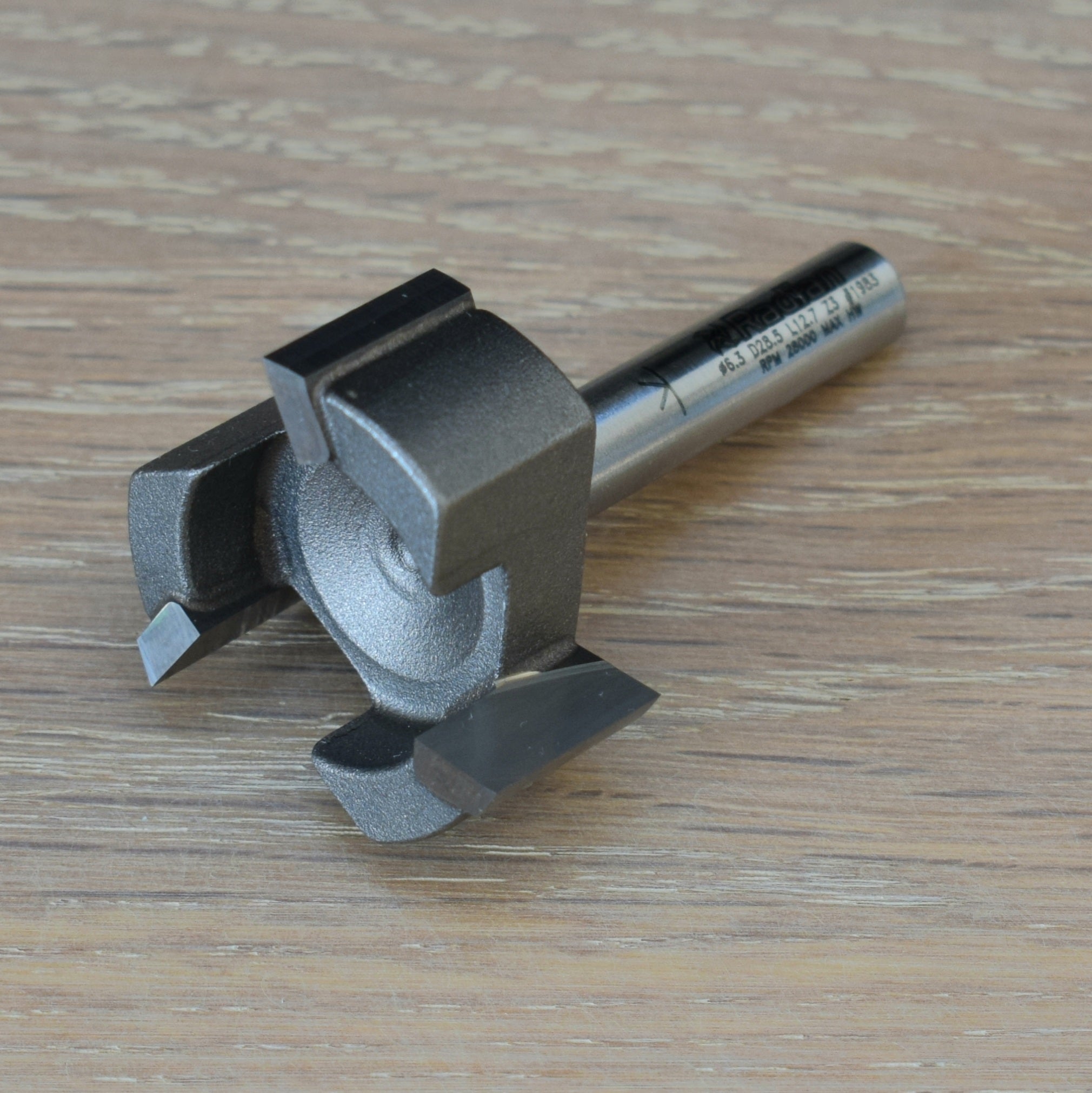 3 Flute Surfacing Router Bit Ø28.5 x 12.7mm - 1/4