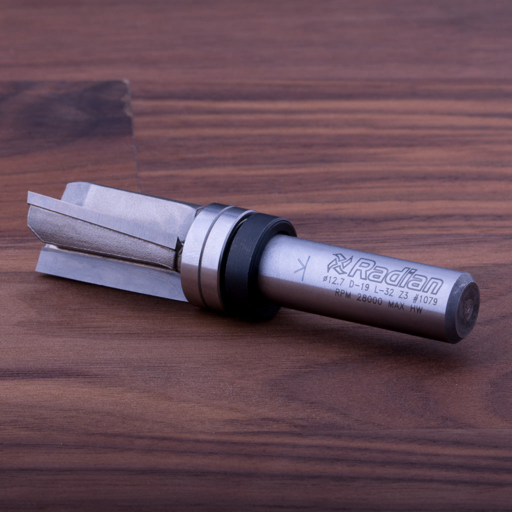 3 Flute Plunging Trimmer Ø19 x 32mm - 1/2" Shank