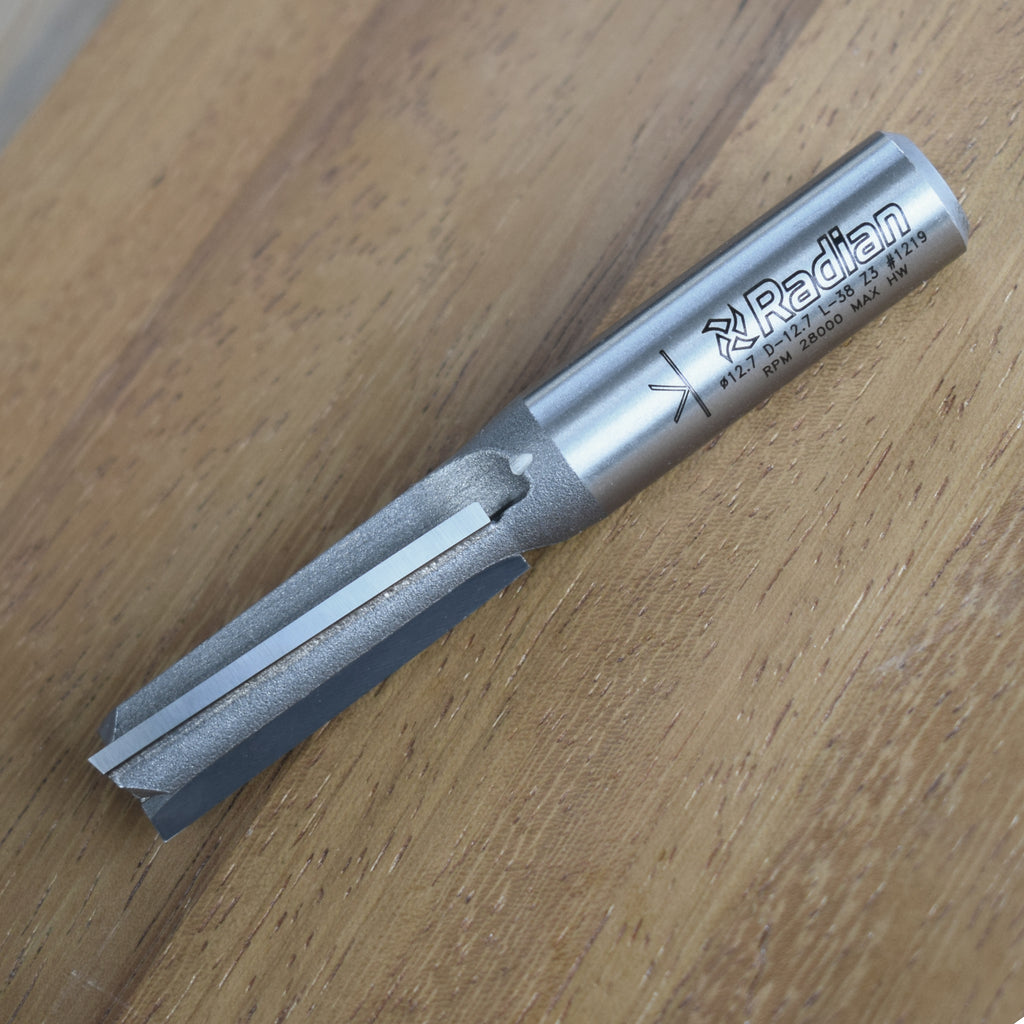 3 Flute Up-shear Plunging Bit Ø12.7 x 38mm - 1/2" Shank